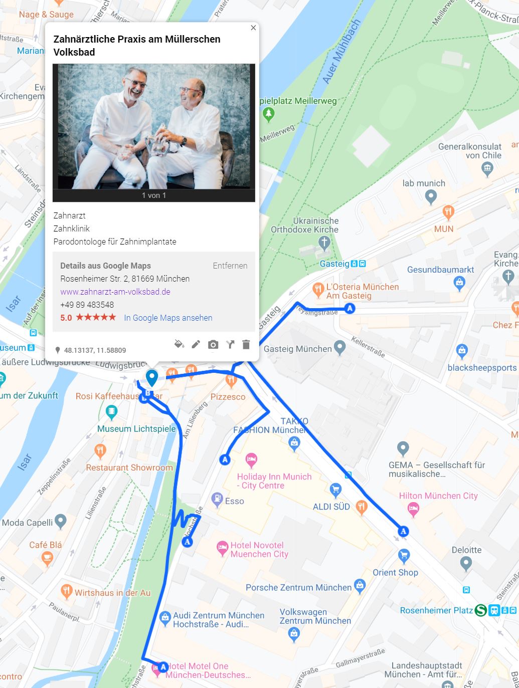 Zahnarzt Haidhausen München am Volksbad nahe Rosenheimer Platz - Weihnachtsgrüße aus der Zahnarztpraxis